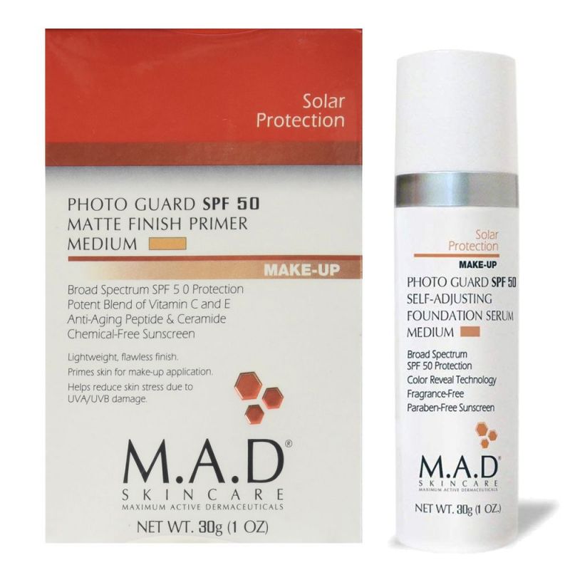 M.A.D Skincare - Photo Guard SPF 50 Self-Adjusting Foundation Serum - Medium