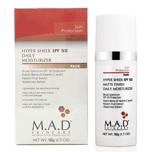M.A.D Skincare - Hyper Sheer SPF 50 Daily Moisturizer 50ml