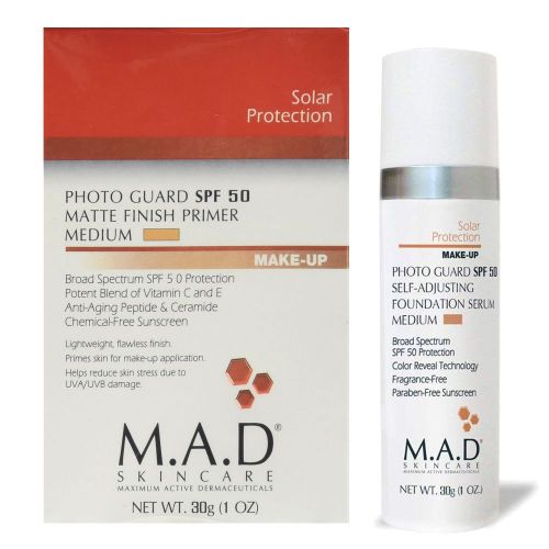 M.A.D Skincare - Photo Guard SPF 50 Self-Adjusting Foundation Serum - Medium
