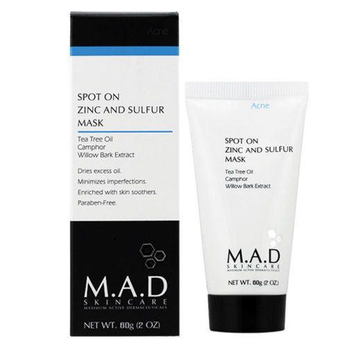 M.A.D Skincare - Spot On Zinc And Sulfur Mask 60ml